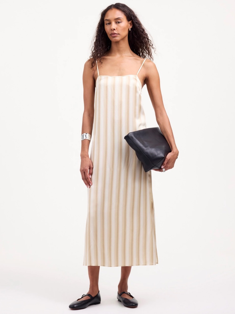 Madewell Dress 10 Silk Slip Tan